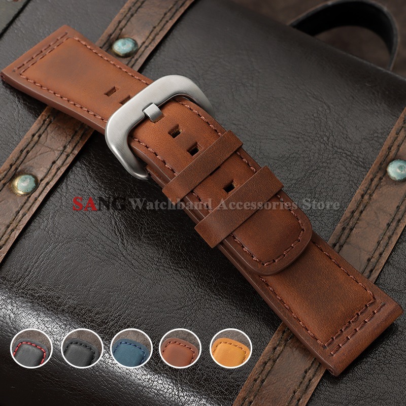 28mm Vintage Leather Watchband - Watches Rolex Smartwatch review and price