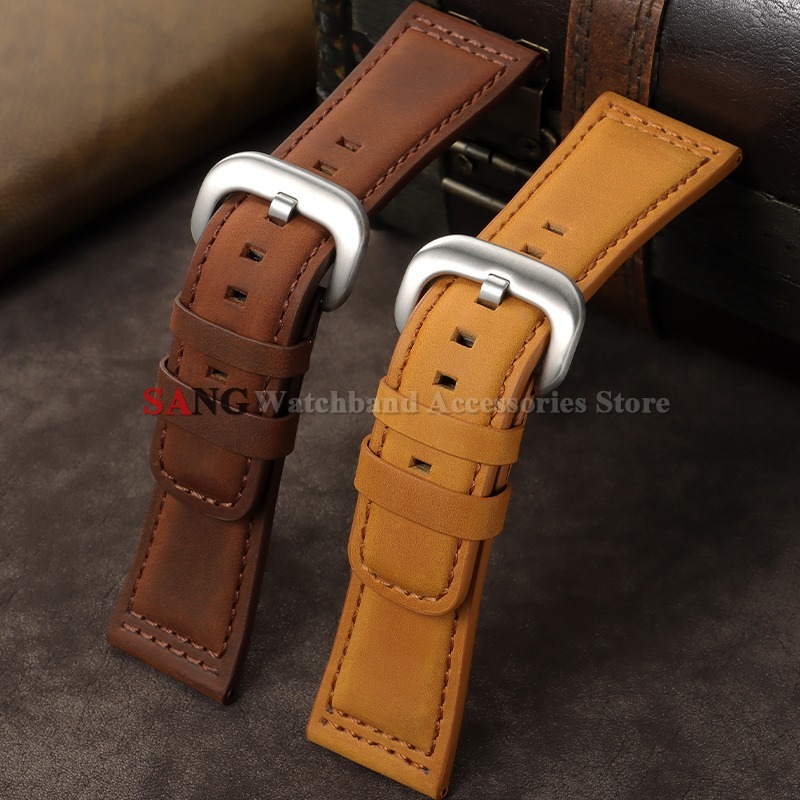 28mm Vintage Leather Watchband - Watches Rolex Smartwatch review and price
