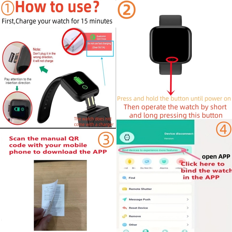 Smart Watch Message Remind Mus - Smartwatch Watches For Girls review and price