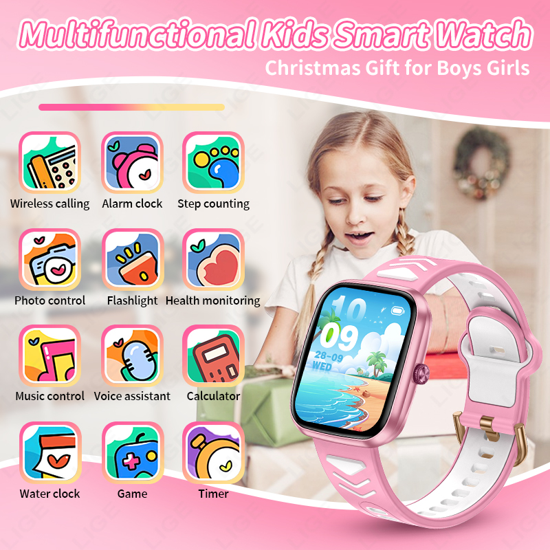 LIGE New 1.75 Inch Bluetooth C - Smartwatch Digital Watches For Kid Girl review and price