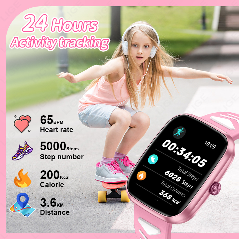 LIGE New 1.75 Inch Bluetooth C - Smartwatch Digital Watches For Kid Girl review and price